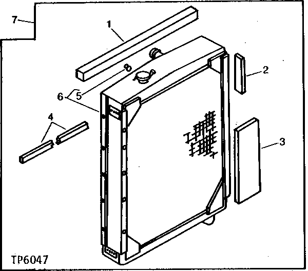 Схема запчастей John Deere 90A - 3 - RADIATOR 510 - ENGINE AUXILIARY SYSTEMS 5