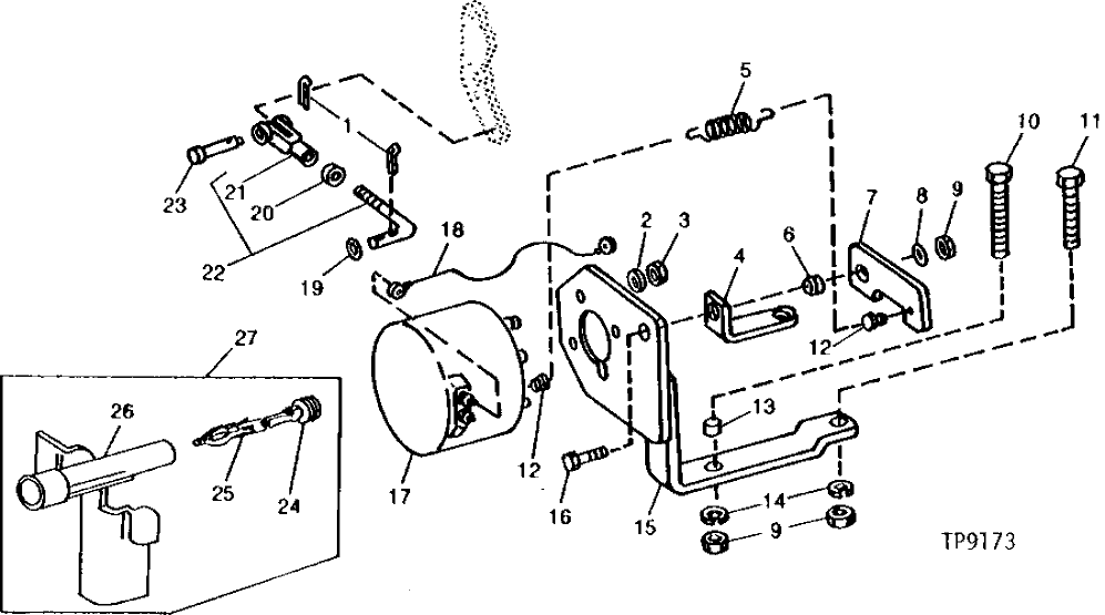 Схема запчастей John Deere 90A - 1 - ELECTRIC FUEL SHUT-OFF CONTROL 515 - ENGINE AUXILIARY SYSTEMS 5