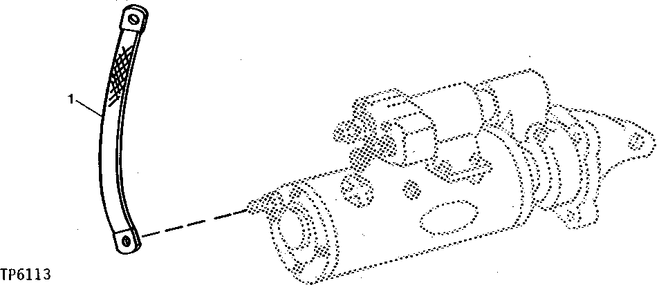 Схема запчастей John Deere 90A - 16 - STARTING MOTOR GROUND CABLE 1674 - ELECTRICAL SYSTEM 16