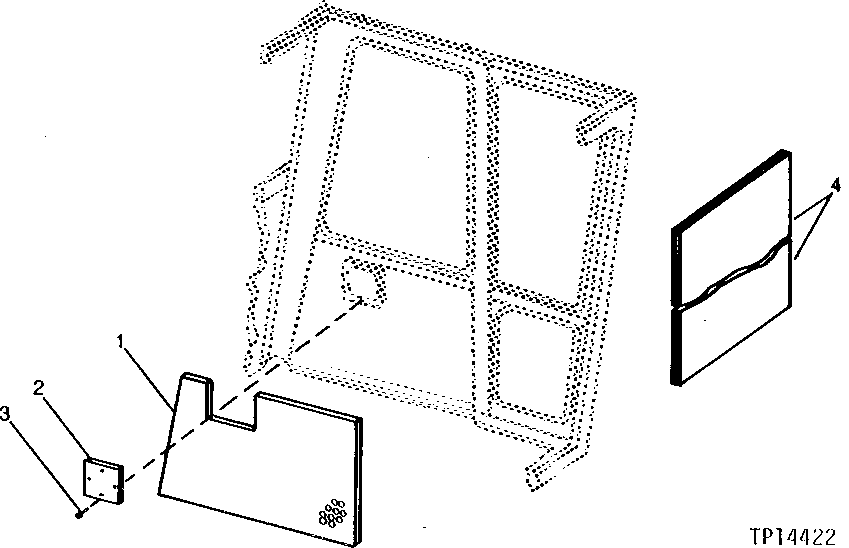 Схема запчастей John Deere 90A - 3 - PIN PLATE 1810 - OPERATORS STATION 18