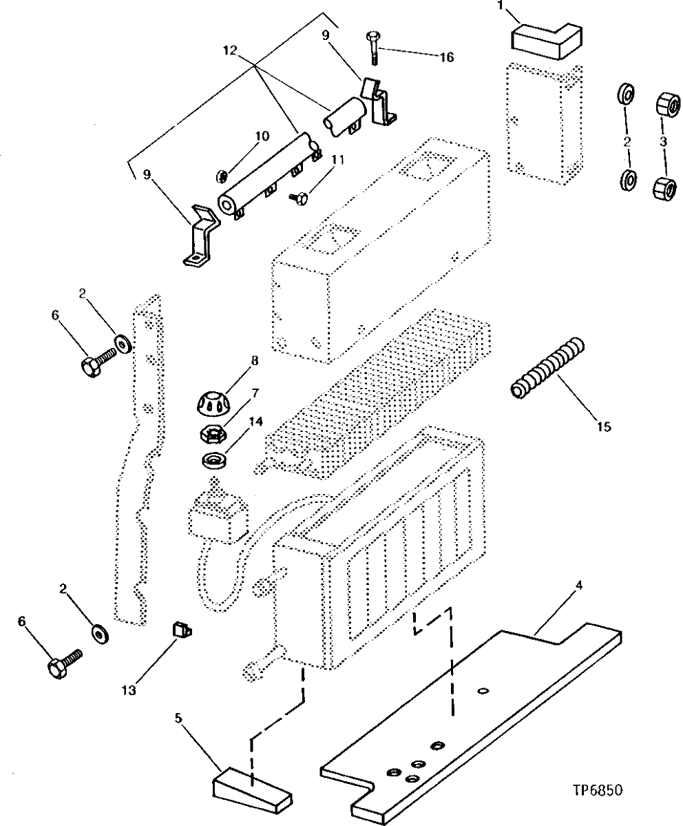 Схема запчастей John Deere 90A - 8 - HEATER AND AIR CONDITIONING RESISTOR AND ISOLATORS 1830 - OPERATORS STATION 18