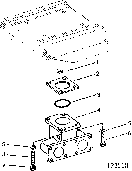 Схема запчастей John Deere 90A - 39 - HYDRAULIC FILTER RETURN DIFFUSER MANIFOLD 3360 - EXCAVATOR 33