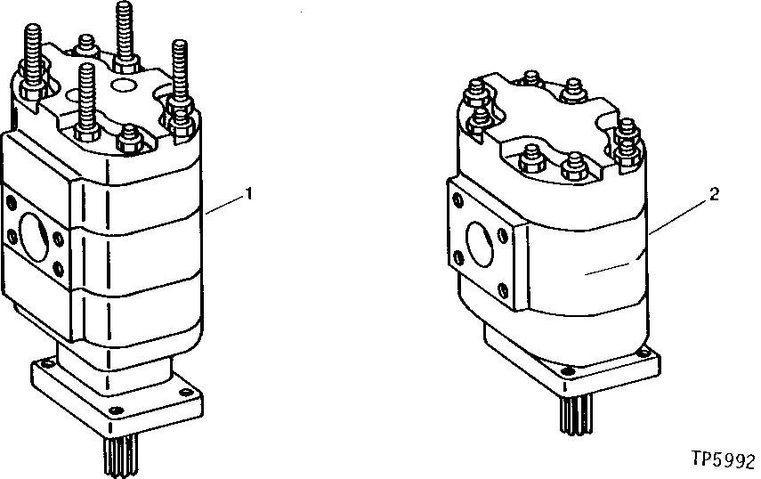 Схема запчастей John Deere 90A - 1 - FRONT AND REAR SWING MOTORS 4360 - SWING, ROTATION OR PIVOTING SYSTEM 43