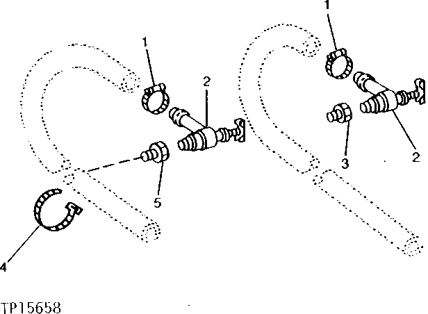 Схема запчастей John Deere 90 - 6 - HEATER LINES, VALVES AND CONNECTORS 1830 - OPERATORS STATION 18