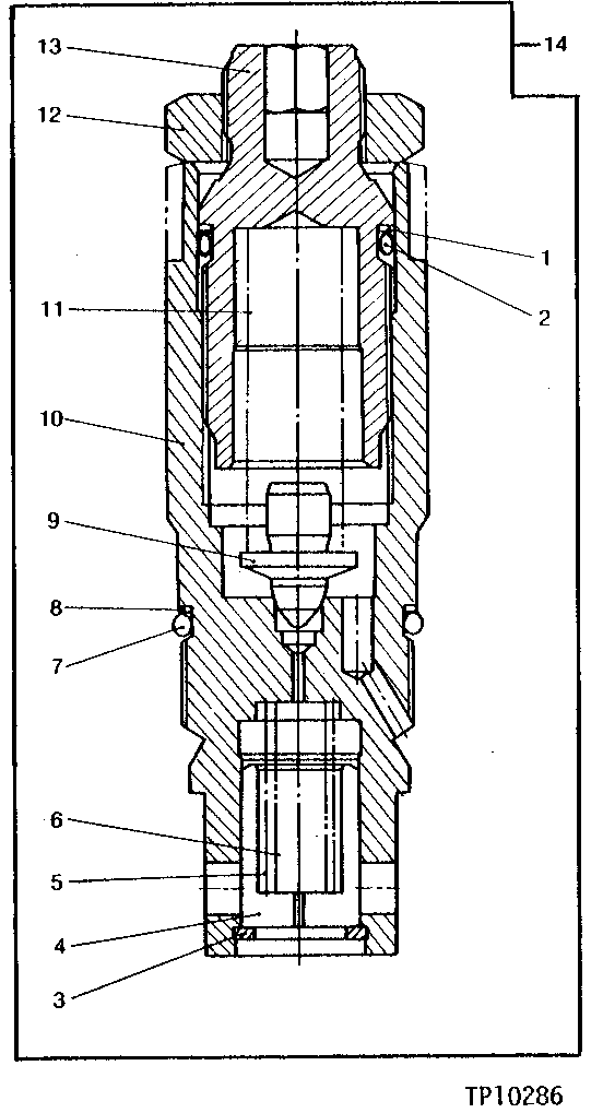 Схема запчастей John Deere 90 - 6 - PILOT PRESSURE RELIEF VALVE 2160 - MAIN HYDRAULIC SYSTEM 21