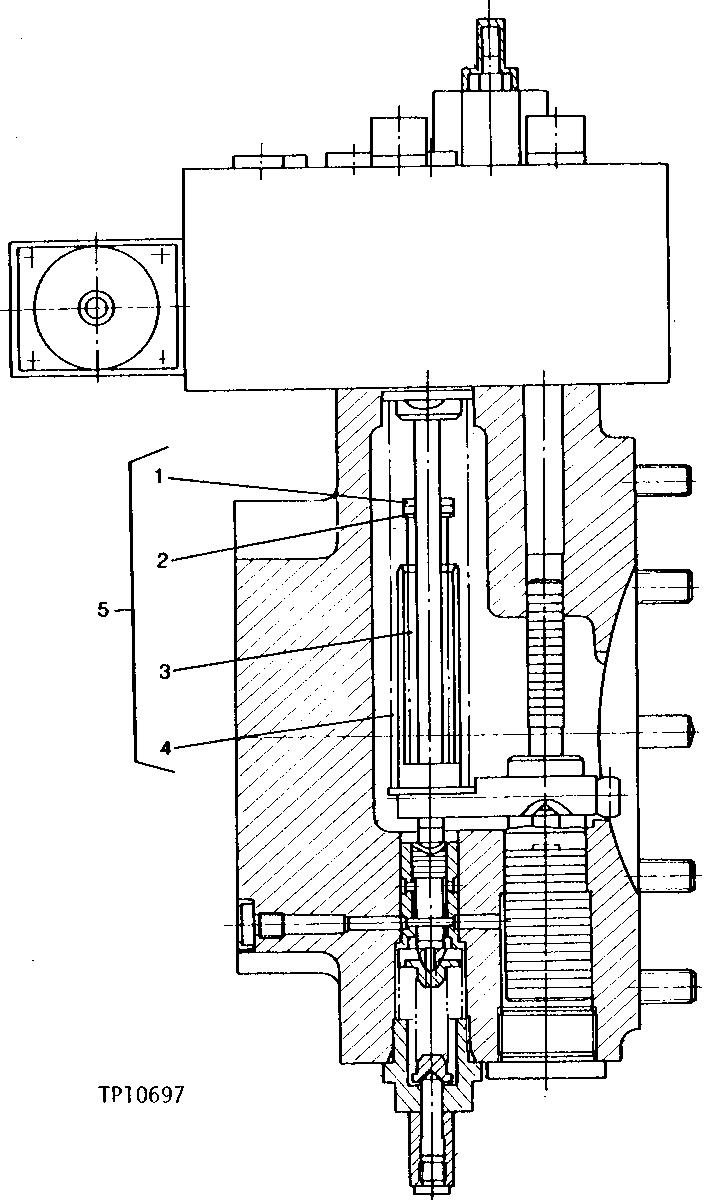 Схема запчастей John Deere 90 - 8 - MAIN HYDRAULIC PUMP CONTROL SPRING 2160 - MAIN HYDRAULIC SYSTEM 21