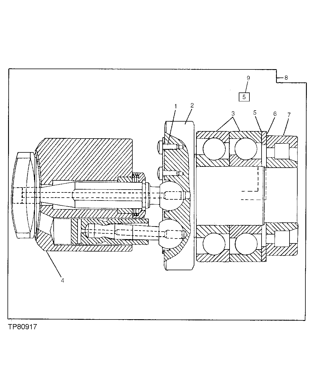 Схема запчастей John Deere 90 - 14 - MAIN HYDRAULIC PUMP ROTATING GROUP 2160 - MAIN HYDRAULIC SYSTEM 21