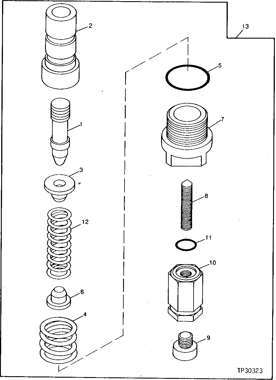 Схема запчастей John Deere 90 - 20 - MAIN HYDRAULIC PUMP REGULATOR CONTROL 2160 - MAIN HYDRAULIC SYSTEM 21