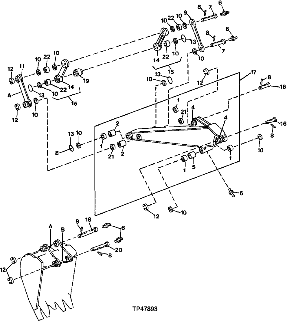 Схема запчастей John Deere 90 - 4 - ARM 3340 - EXCAVATOR 33