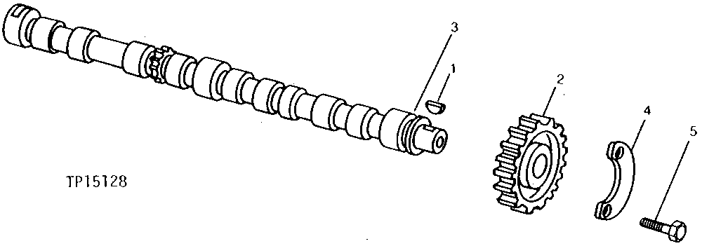 Схема запчастей John Deere 90 - 2 - CAMSHAFT 402 - ENGINE 4