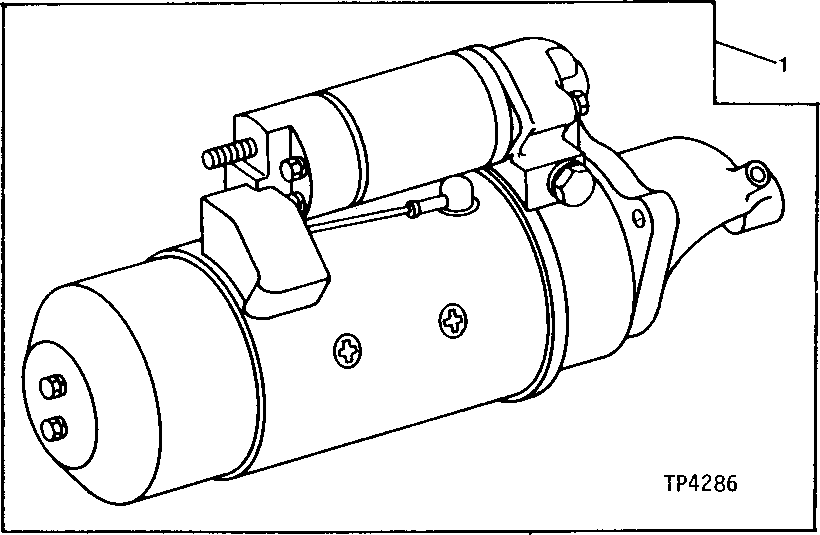 Схема запчастей John Deere 90 - 1 - STARTING MOTOR 422 - ENGINE 4