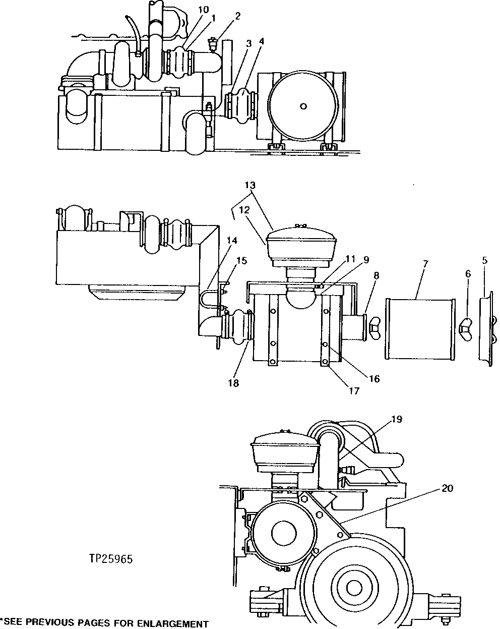 Схема запчастей John Deere 90 - 2 - AIR CLEANER 520 - ENGINE AUXILIARY SYSTEMS 5