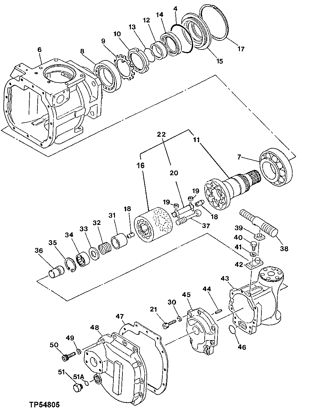 Схема запчастей John Deere 90 - 15A - MAIN HYDRAULIC PUMP 2160 - MAIN HYDRAULIC SYSTEM 21