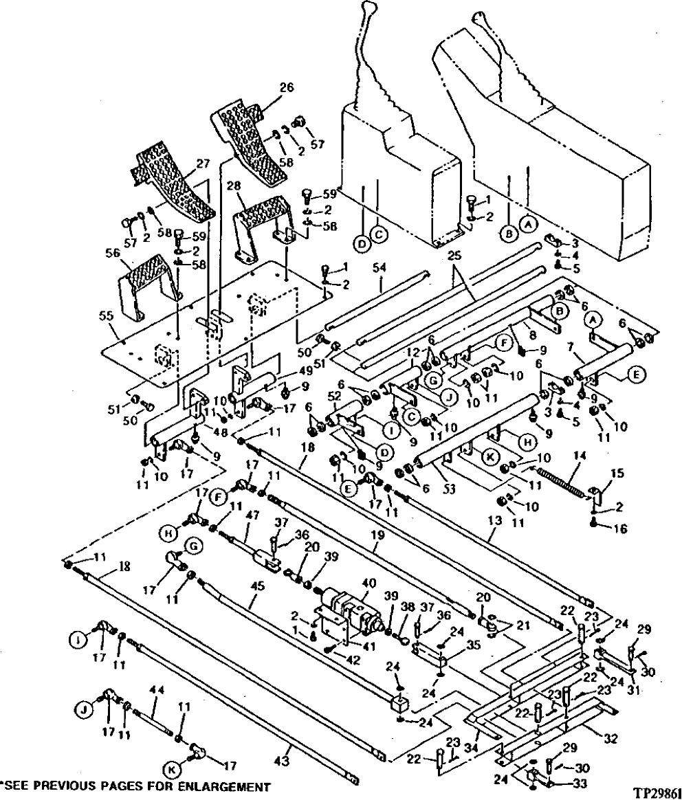 Схема запчастей John Deere 90 - 6 - CONTROL LEVER 3315 - EXCAVATOR 33