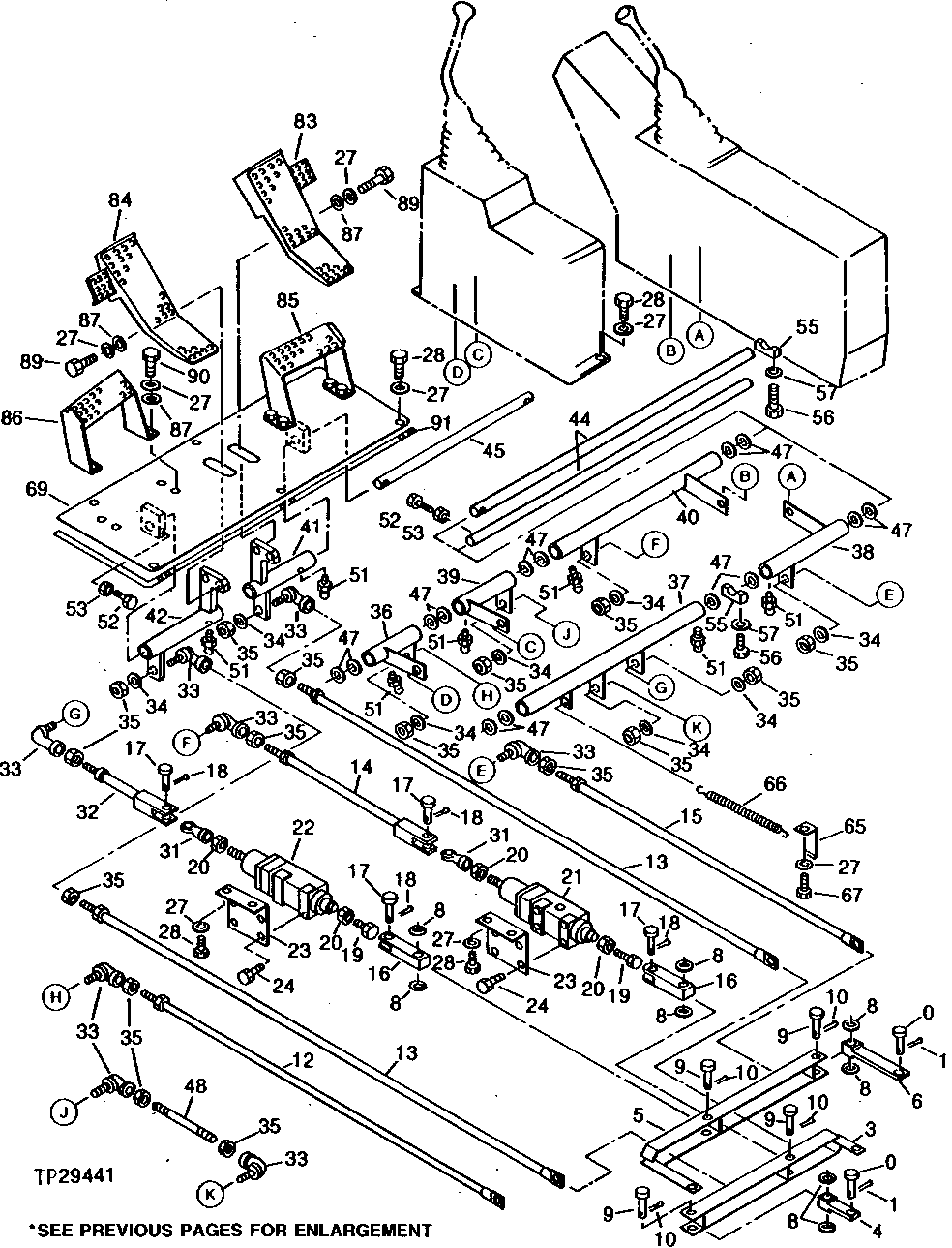 Схема запчастей John Deere 90 - 14 - CONTROL LEVER 3315 - EXCAVATOR 33