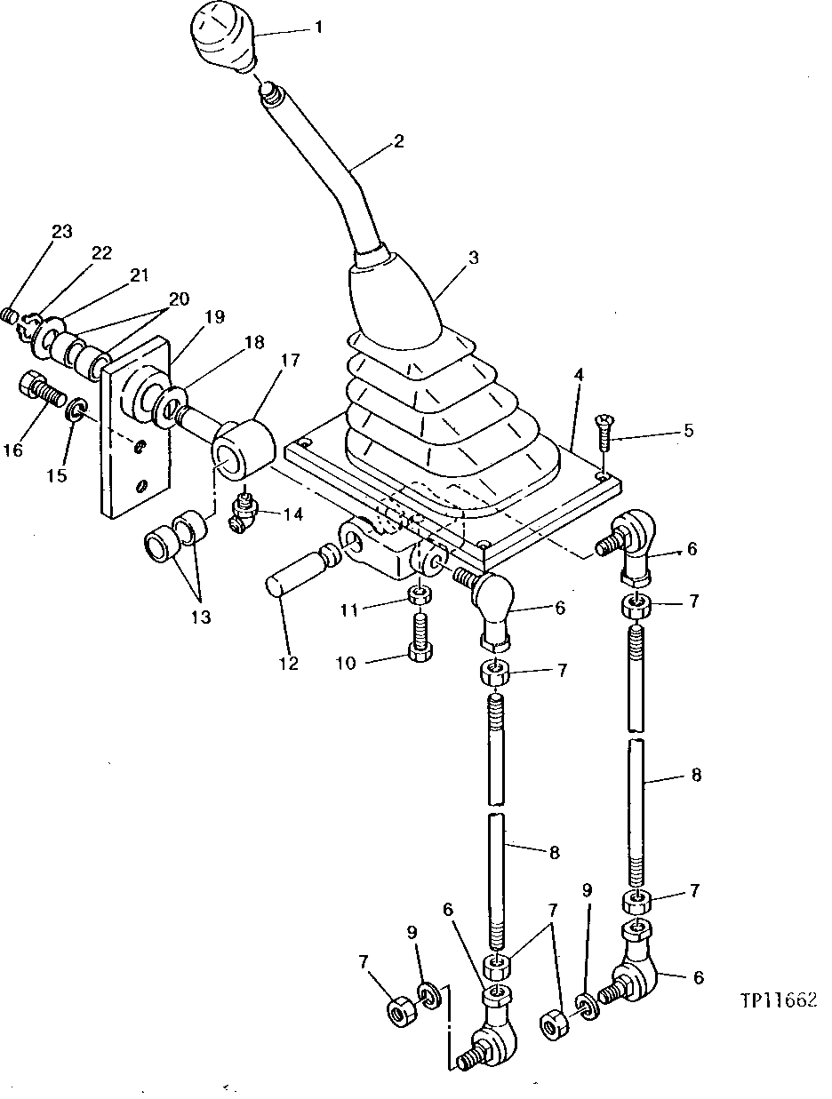 Схема запчастей John Deere 90 - 20 - LEVER STAND 3315 - EXCAVATOR 33