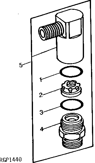 Схема запчастей John Deere 90 - 3 - FUEL CHECK VALVE 420 - ENGINE 4