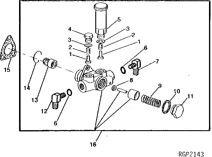 Схема запчастей John Deere 90 - 1 - FUEL TRANSFER PUMP 421 - ENGINE 4