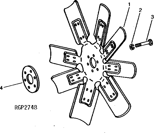 Схема запчастей John Deere 90 - 1 - FAN 510 - ENGINE AUXILIARY SYSTEMS 5