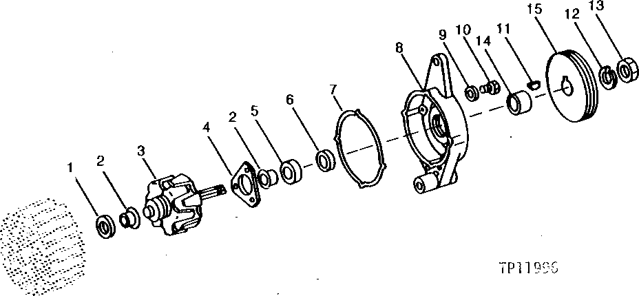 Схема запчастей John Deere 90 - 3 - ALTERNATOR, 16-AMPERE 1672 - ELECTRICAL SYSTEMS 16