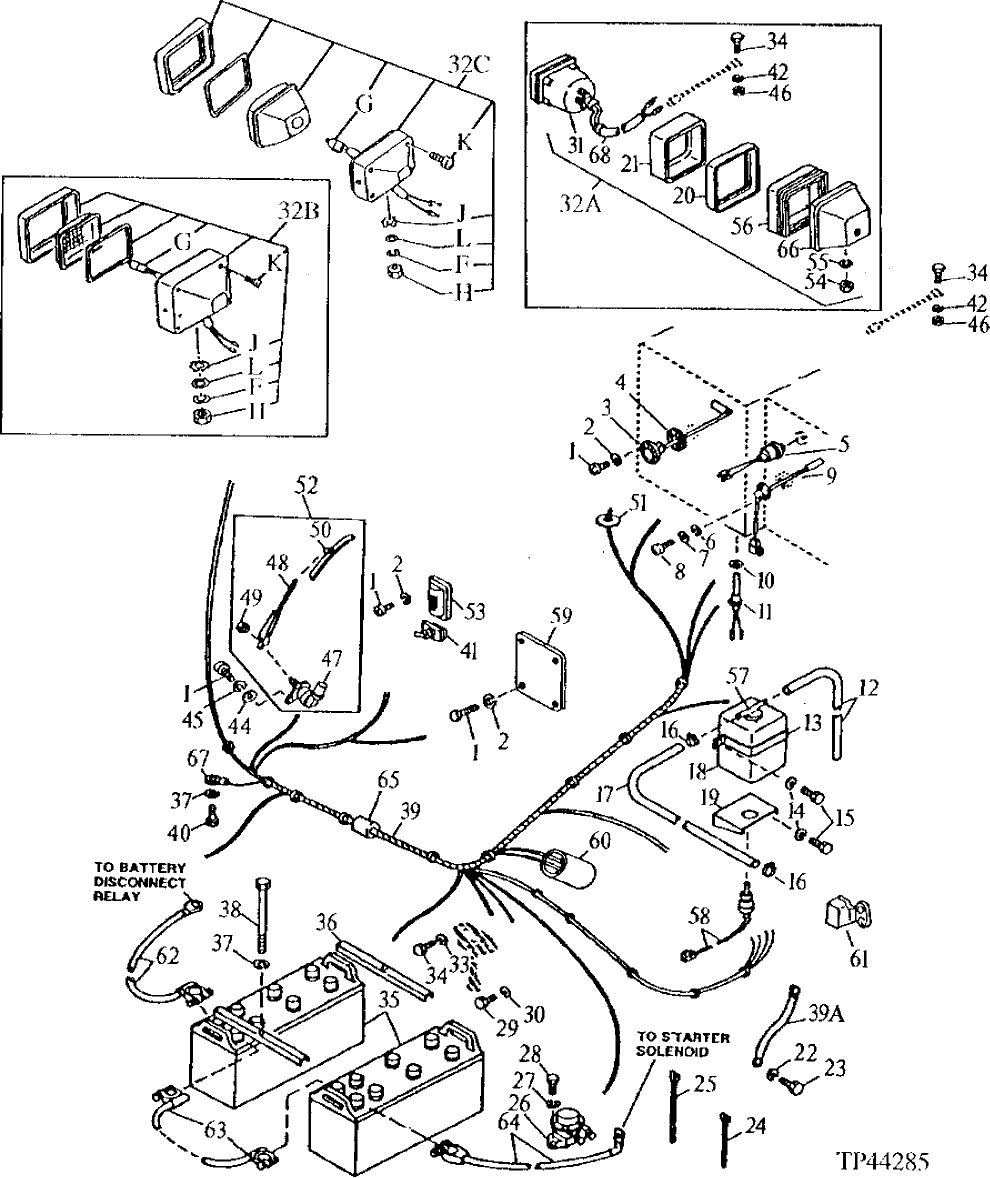 Схема запчастей John Deere 90 - 2 - ELECTRICAL PARTS 1674 - ELECTRICAL SYSTEMS 16