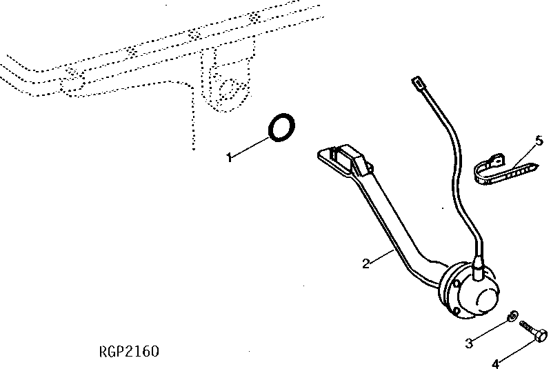 Схема запчастей John Deere 90 - 5 - OIL LEVEL SENSOR 1676 - ELECTRICAL SYSTEMS 16