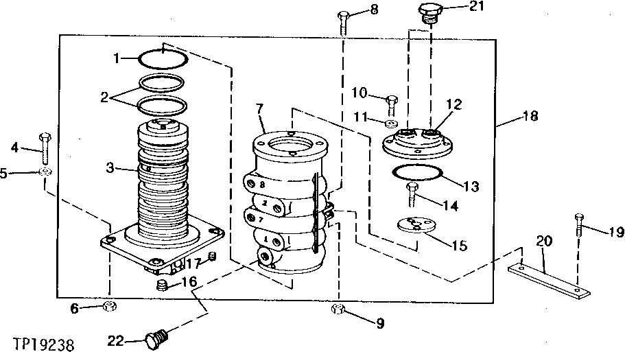 Схема запчастей John Deere 90C - 10 - ROTARY MANIFOLD 260 - AXLES AND SUSPENSION SYSTEMS 2