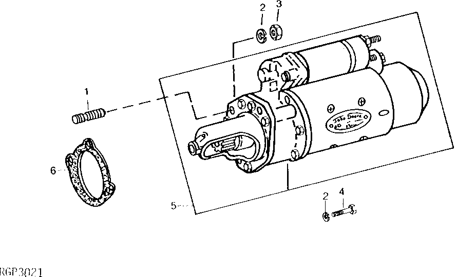 Схема запчастей John Deere 90C - 1 - STARTING MOTOR 422 - ENGINE 4