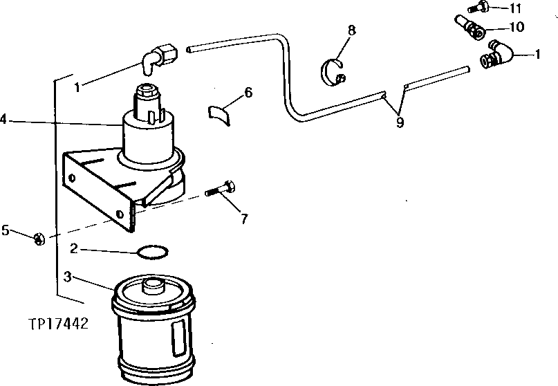 Схема запчастей John Deere 90C - 1A - REPLACEMENT COLD WEATHER STARTING AID 505 - ENGINE AUXILIARY SYSTEMS 5