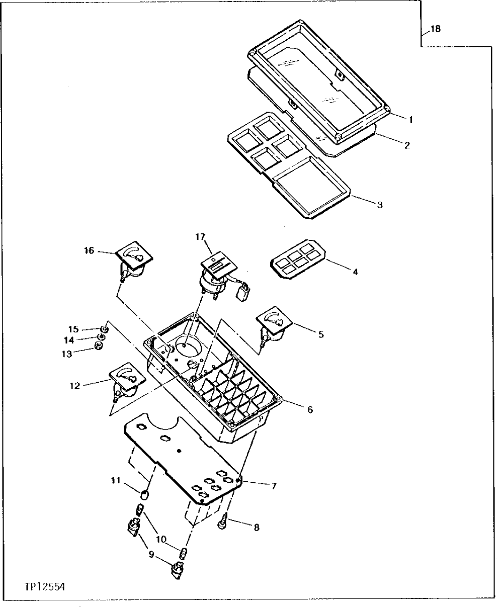 Схема запчастей John Deere 90C - 2 - GAUGE PANEL 1676 - ELECTRICAL SYSTEMS 16