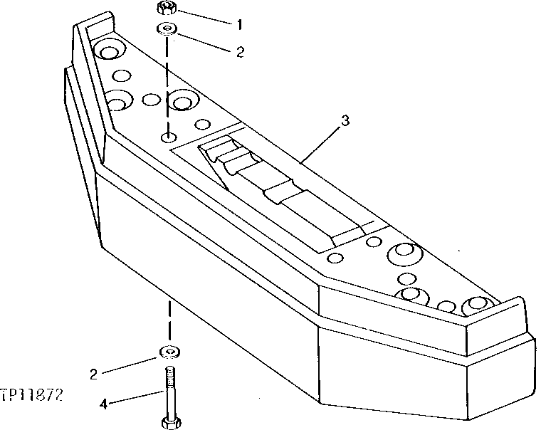 Схема запчастей John Deere 90C - 1 - MAIN COUNTERWEIGHT 1749 - FRAMES, CHASSIS OR SUPPORTING STRUCTURE 17