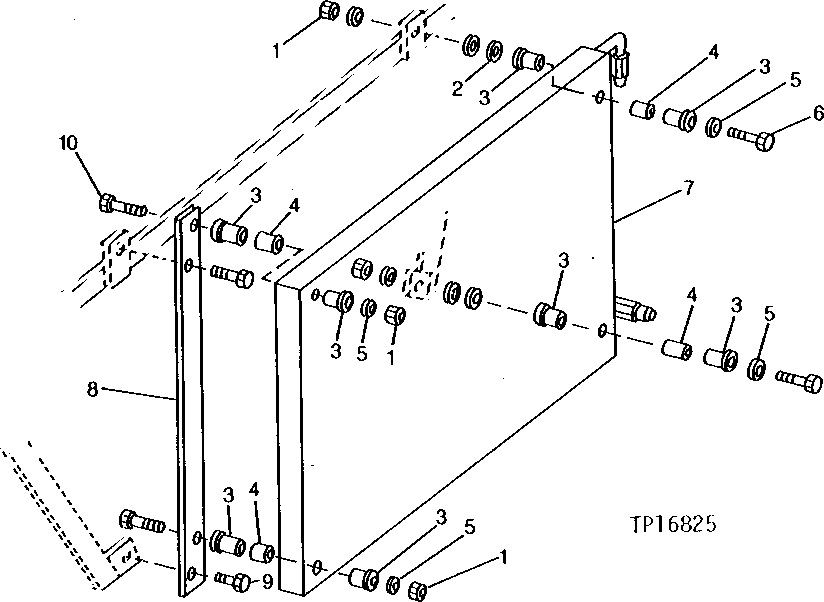 Схема запчастей John Deere 90C - 7 - AIR CONDITIONING CONDENSER 1830 - OPERATORS STATION 18