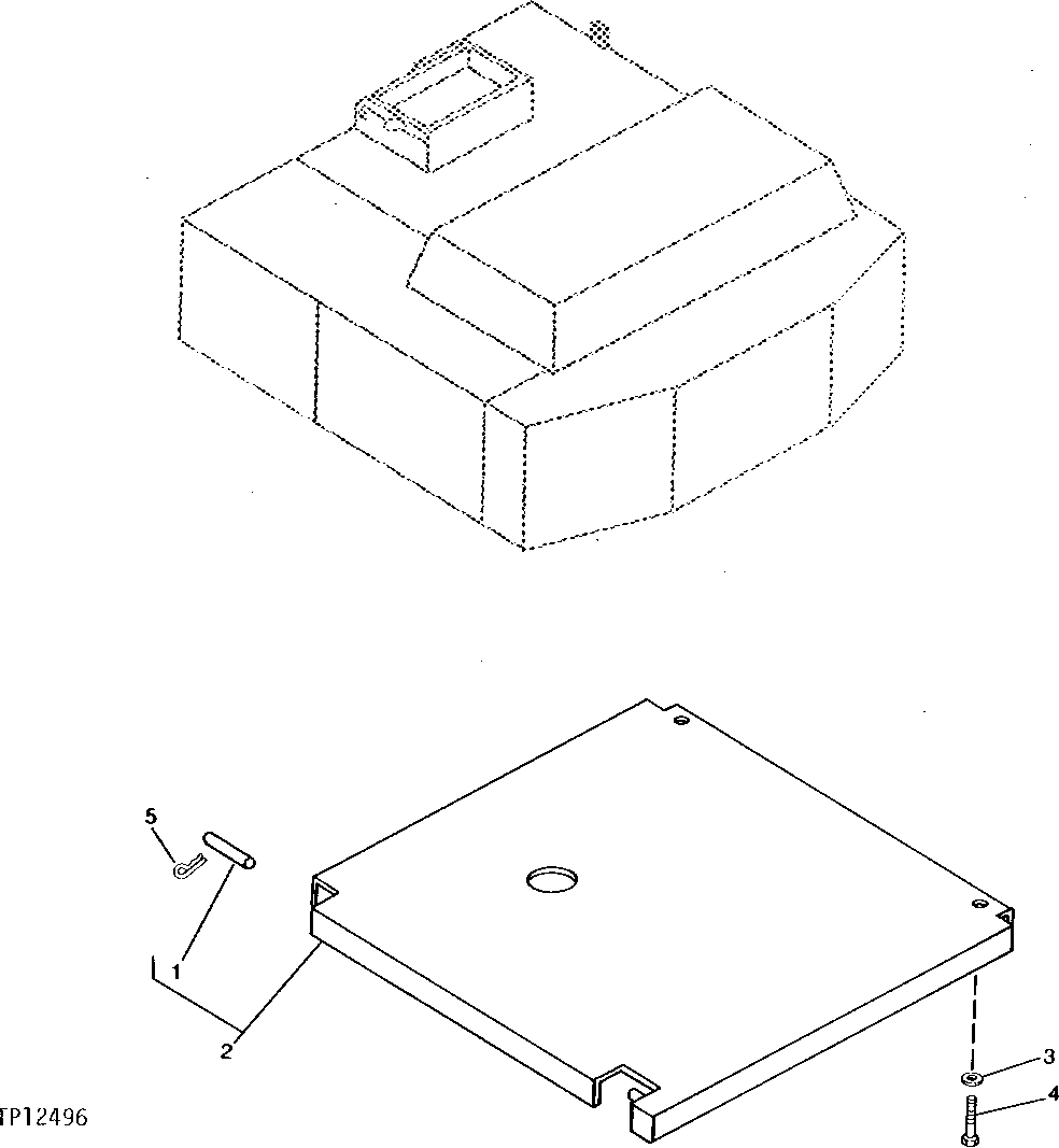 Схема запчастей John Deere 90C - 8 - ENGINE BOTTOM COVER 1910 - SHEET METAL AND STYLING 19