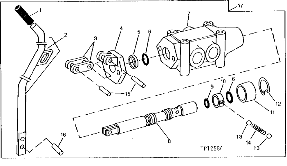 Схема запчастей John Deere 90C - 50 - SHUT-OFF VALVE 3360 - BACKHOE AND EXCAVATOR 33