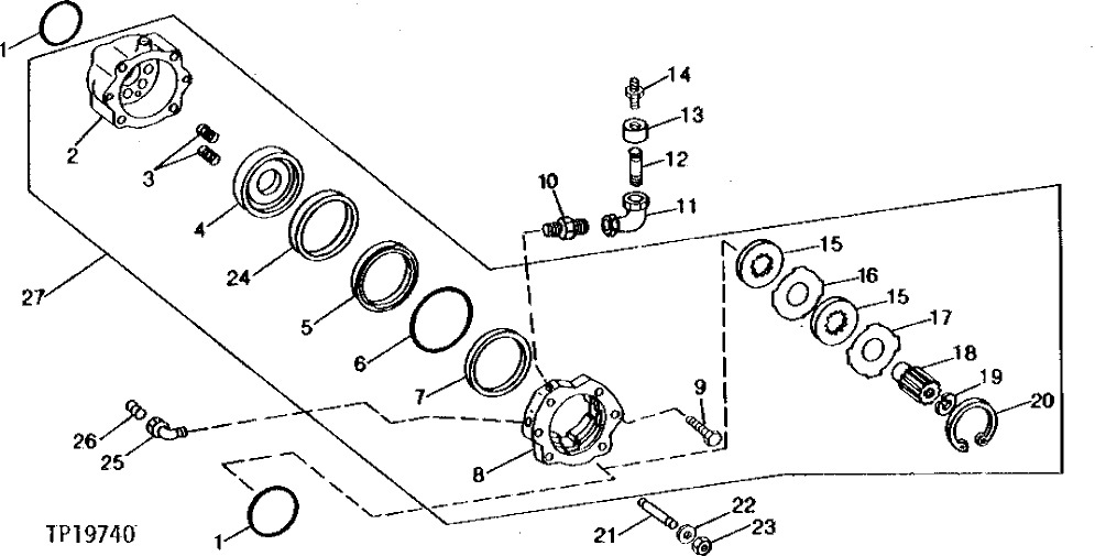 Схема запчастей John Deere 90C - 1 - SWING LOCK 4311 - SWING, ROTATION OR PIVOTING SYSTEM 43