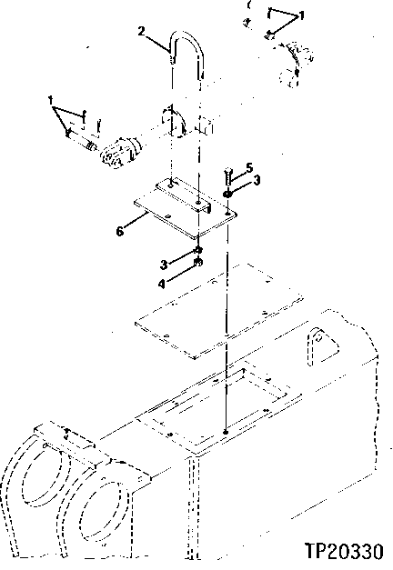 Схема запчастей John Deere 90CR - 6 - STABILIZER CYLINDER MOUNTING 260 - AXLES AND SUSPENSION SYSTEMS 2