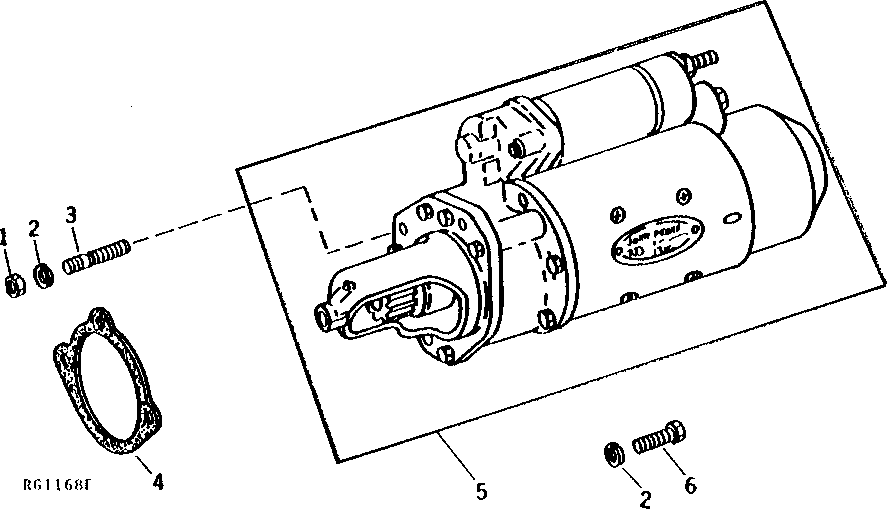 Схема запчастей John Deere 90CR - 1 - STARTING MOTOR 422 - ENGINE 4