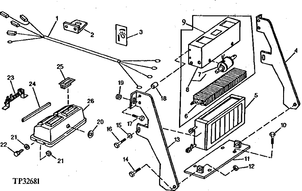 Схема запчастей John Deere 90CR - 24 - HEATER AND AIR CONDITIONING ASSEMBLY 1830 - OPERATORS STATION 18