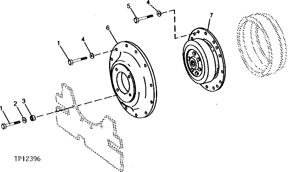 Схема запчастей John Deere 90CR - 8 - HYDRAULIC PUMP DRIVE AND MOUNTING PLATE 2160 - MAIN HYDRAULIC SYSTEM 21