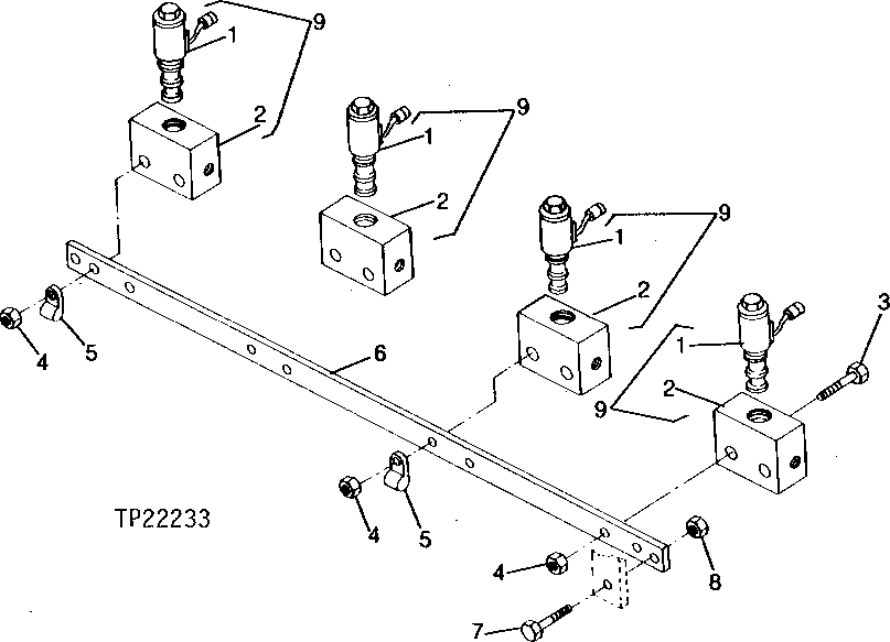 Схема запчастей John Deere 90CR - 17 - UNDERCARRIAGE HYDRAULIC SOLENOIDS 2160 - MAIN HYDRAULIC SYSTEM 21