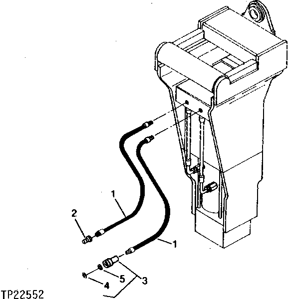 Схема запчастей John Deere 90CR - 10 - QUICK CONNECT FOR IMPACTOR 3302 - BACKHOE AND EXCAVATOR 33