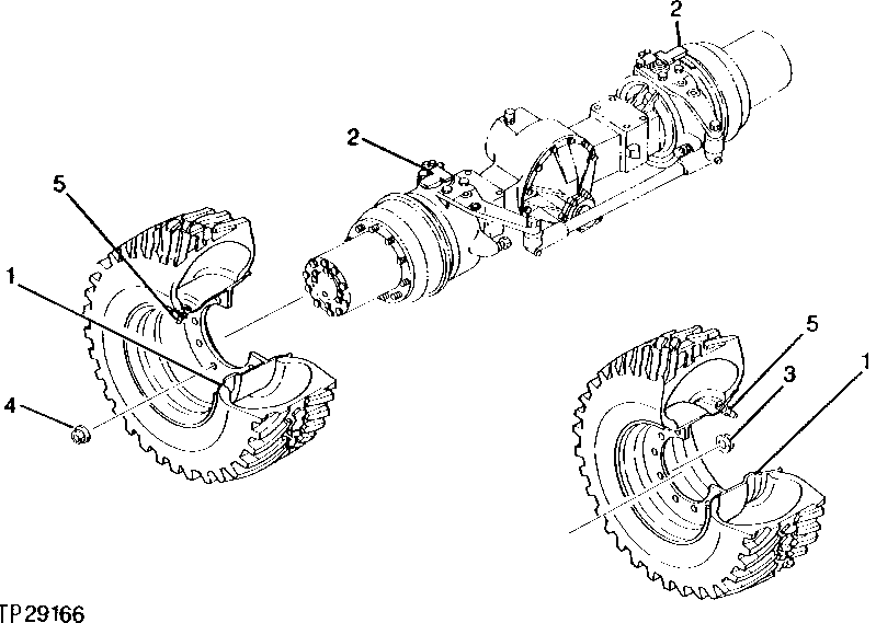 Схема запчастей John Deere 95 - 1 - SINGLE TIRE AND RIM 111 - WHEELS 1