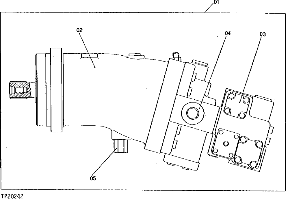 Схема запчастей John Deere 95 - 4 - PROPEL MOTOR 260 - AXLES AND SUSPENSION SYSTEMS 2