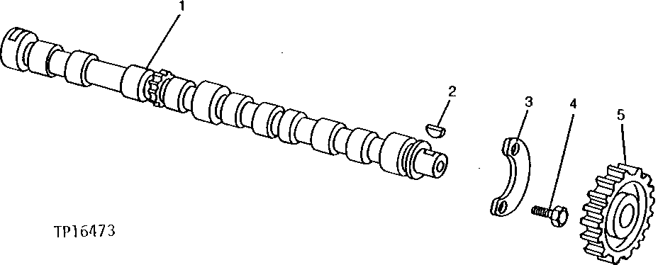 Схема запчастей John Deere 95 - 2 - CAMSHAFT 402 - ENGINE 4