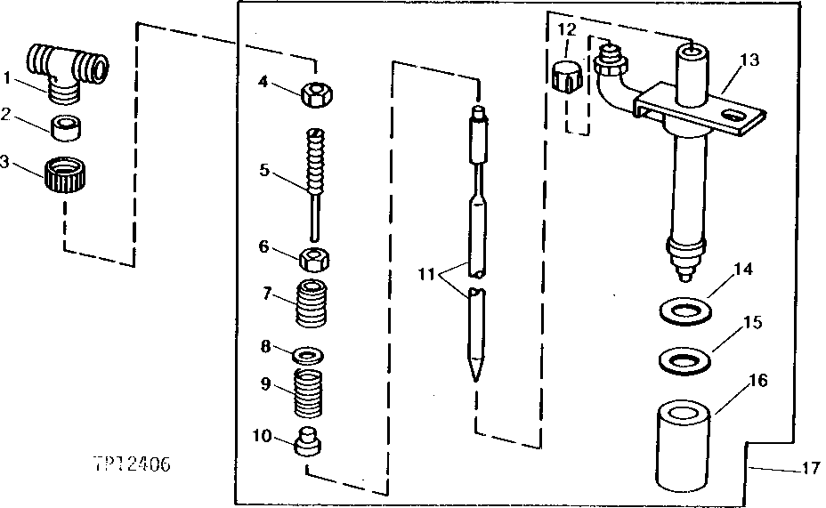 Схема запчастей John Deere 95 - 1 - FUEL INJECTION NOZZLE 413 - ENGINE 4