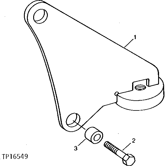 Схема запчастей John Deere 95 - 1 - LEFT ENGINE MOUNT 540 - ENGINE AUXILIARY SYSTEM 5