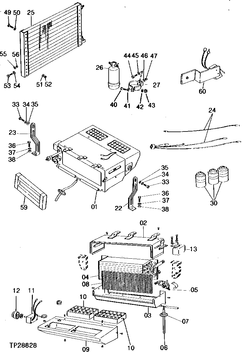 Схема запчастей John Deere 95 - 6 - AIR CONDITIONING 1830 - OPERATORS STATION 18