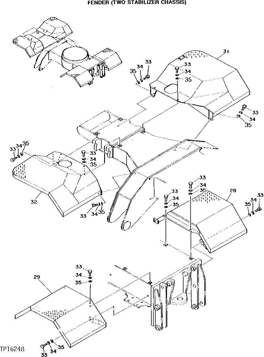 Схема запчастей John Deere 95 - 4 - FENDER 1927 - SHEET METAL AND STYLING 19