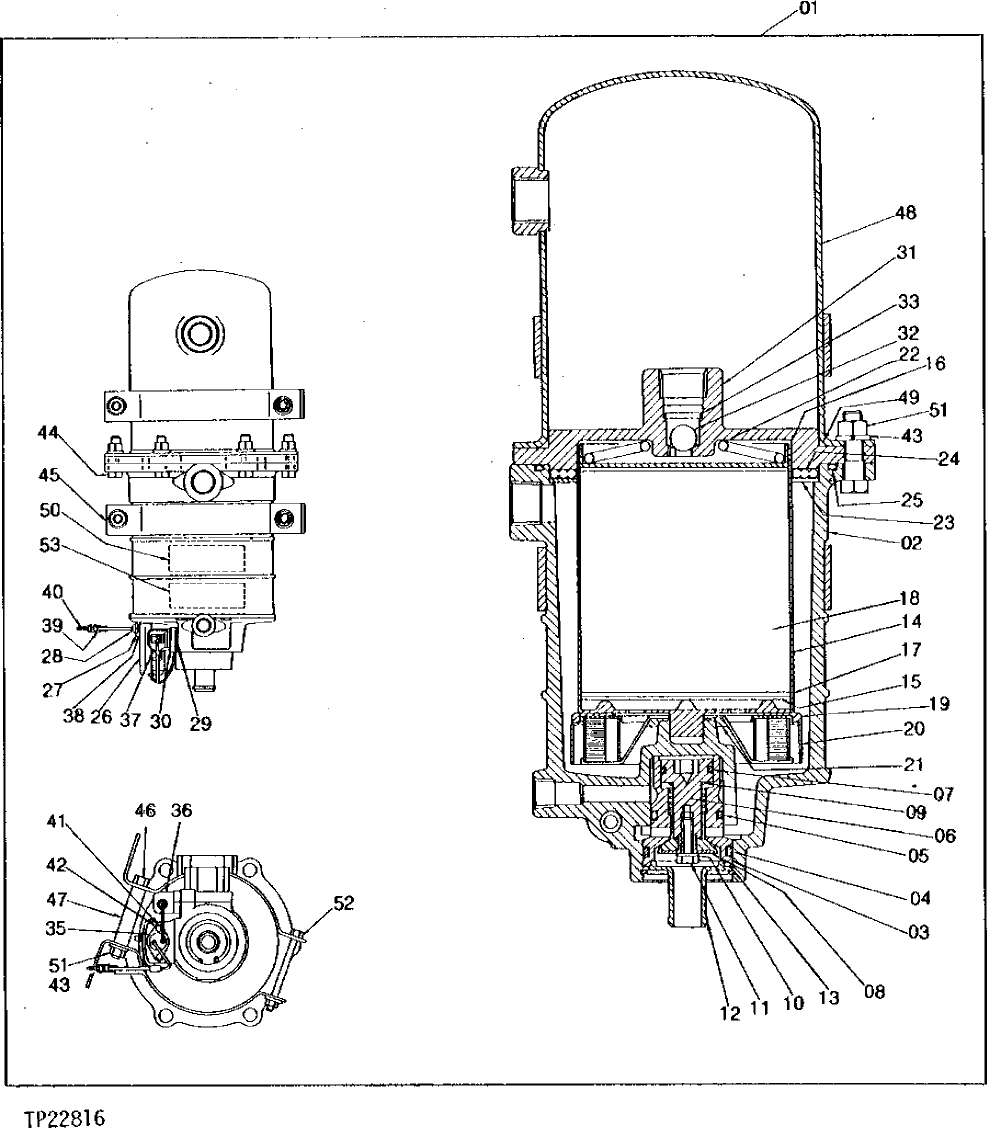 Схема запчастей John Deere 95 - 8 - AIR DRYER 2261 - VEHICLE PNEUMATIC SYSTEMS 22