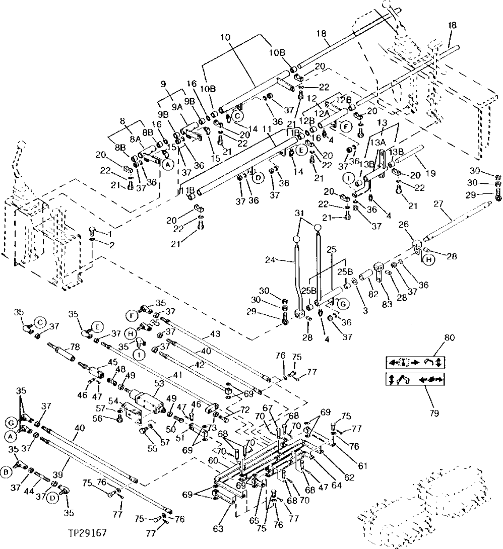 Схема запчастей John Deere 95 - 16 - CONTROL LEVERS 3315 - BACKHOE AND EXCAVATOR 33